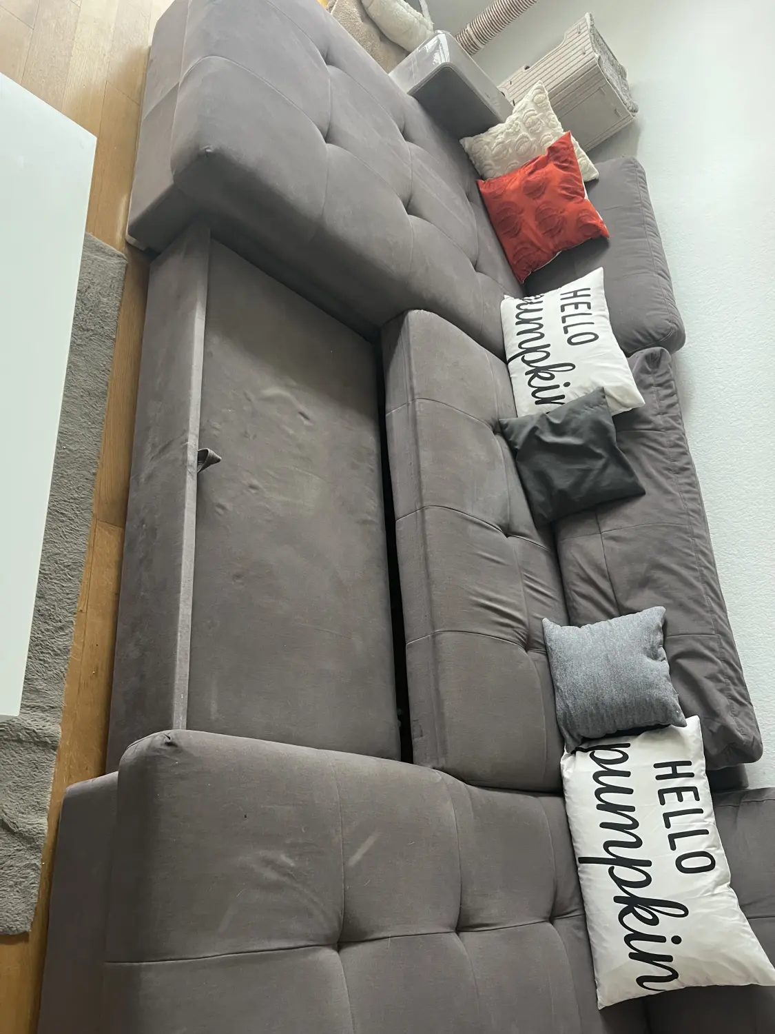 Angefertigtes Sofa ausziehbar mit Satauram