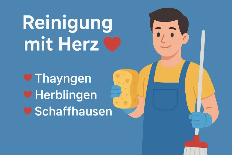 Reinigung mit Herz in Thayngen / Herblingen / Schaffhausen