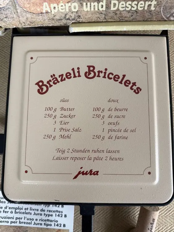 Appareil à bretzels JURA type 142 B – Vintage