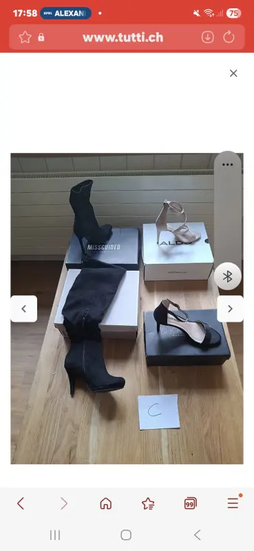 Riesiege schuhe Packet Grösse 38/40