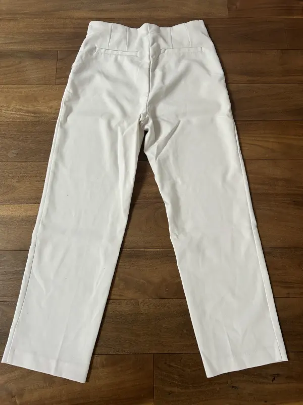 Elegante Weisse StoffHose