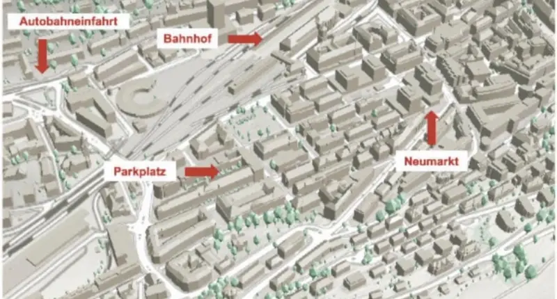 Tiefgaragenplatz zu vermieten im Zentrum von St.Gallen - Fotos 4
