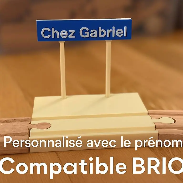 Gare personnalisée - accessoire pour circuits en bois