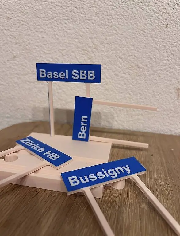 Gare personnalisée - accessoire pour circuits en bois