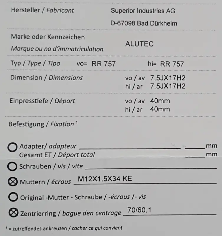 Je vends des JANTES/ROUES (pneus d'hiver)