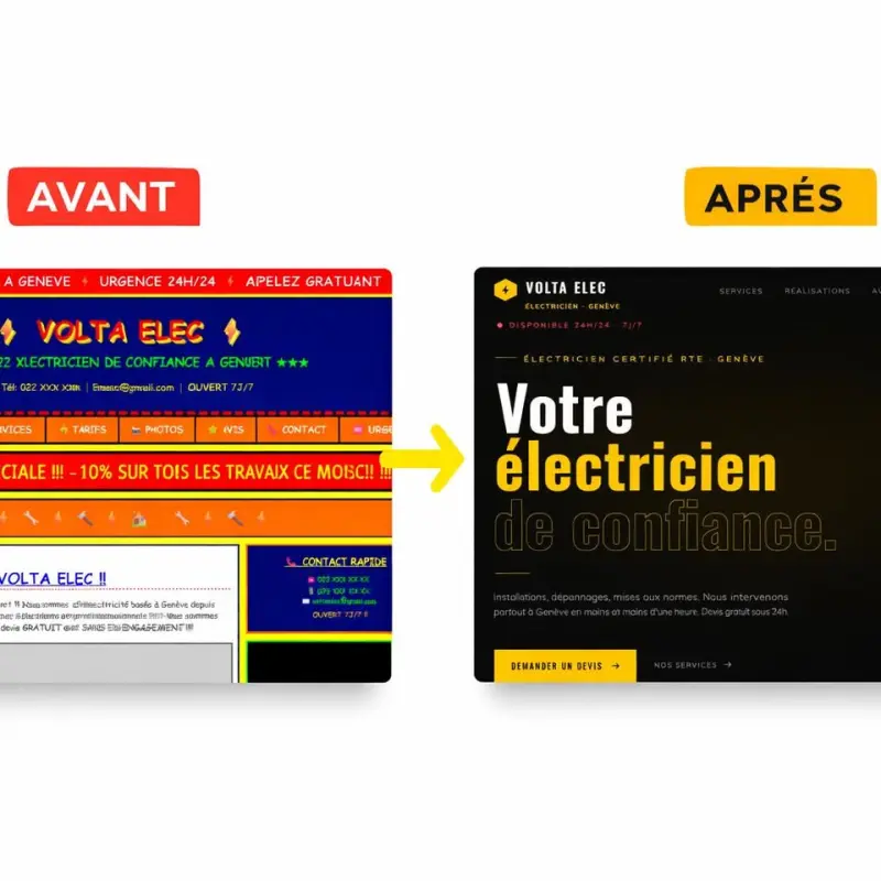 Site internet moderne pour PME / indépendants