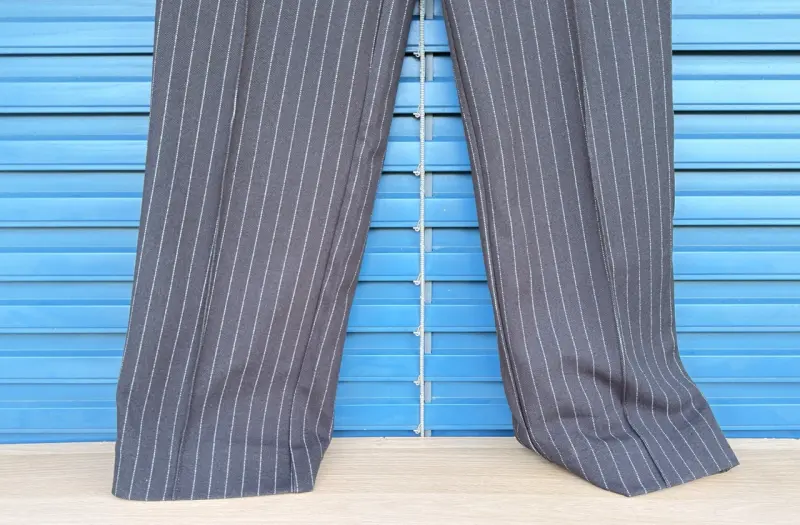Pantalon large H&M – Rayures Blanc/Noir