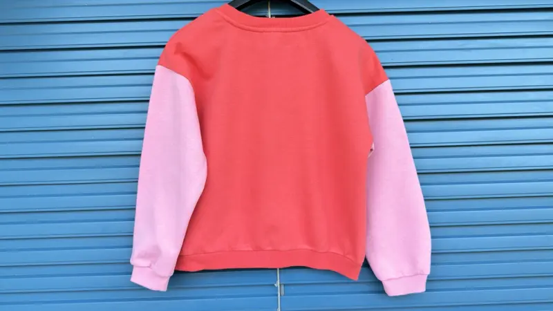 Sweat enfant coeur rose