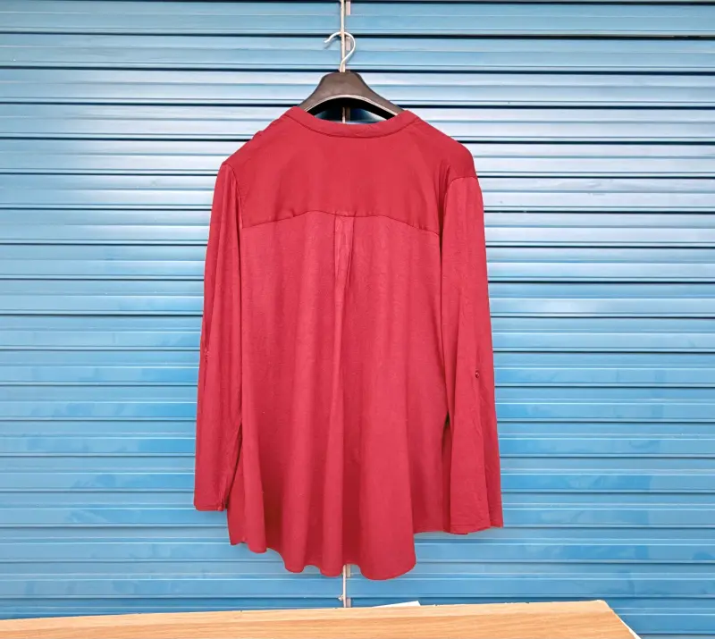 Chemise bordeaux fluide