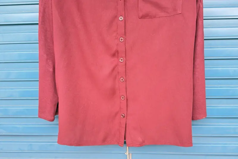 Chemise bordeaux fluide