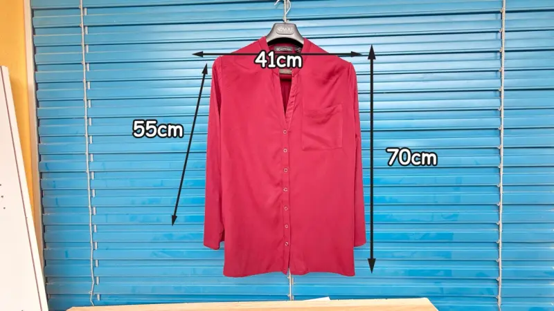 Chemise bordeaux fluide