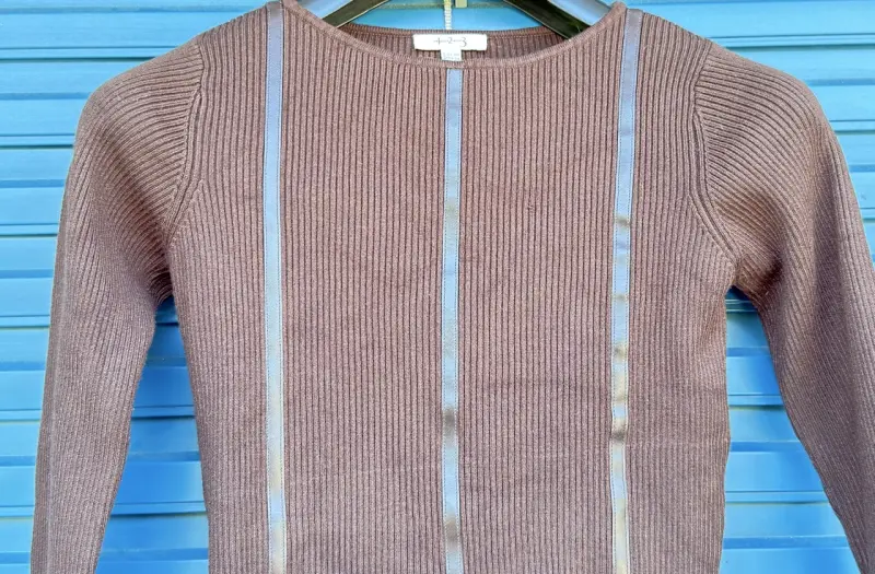 Pull en maille marron