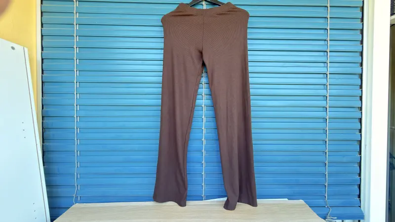 Pantalon Flare Femme Côtelé, XS Stretch Confort
