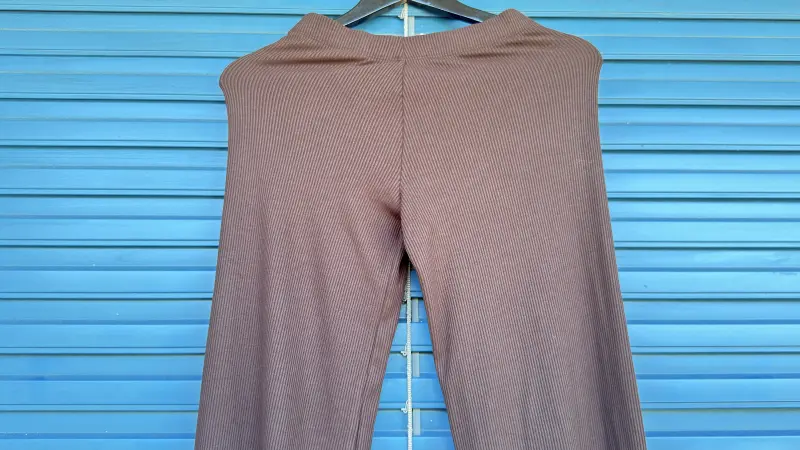 Pantalon Flare Femme Côtelé, XS Stretch Confort