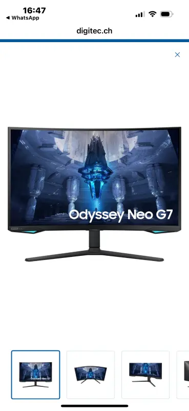 Samsung Odyssey Neo G7 Monitor Neuwertig