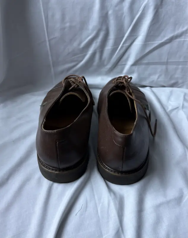Chaussures derby à bout en cuir marron Paraboot Paris - taille 42