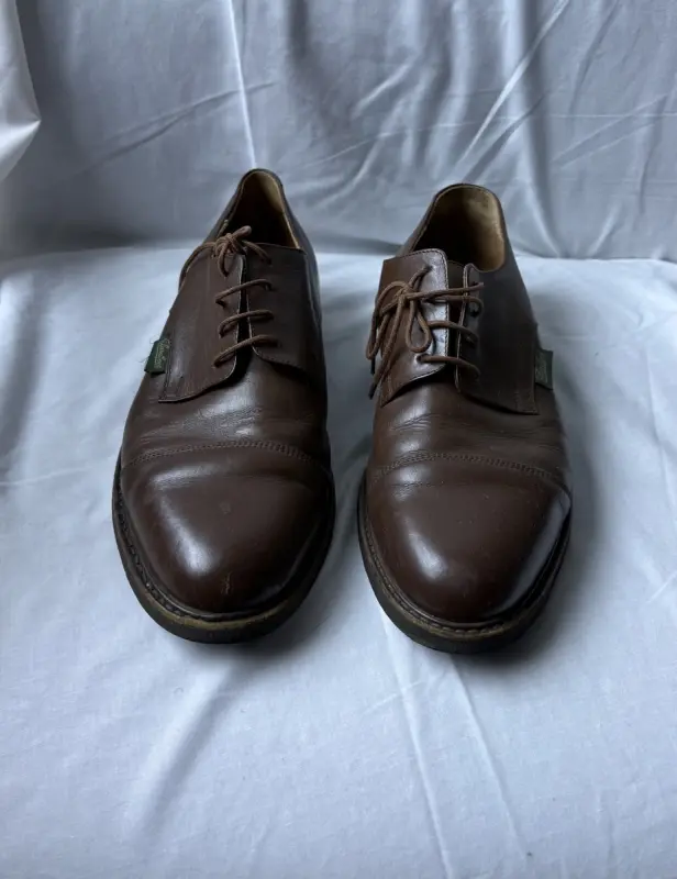 Chaussures derby à bout en cuir marron Paraboot Paris - taille 42