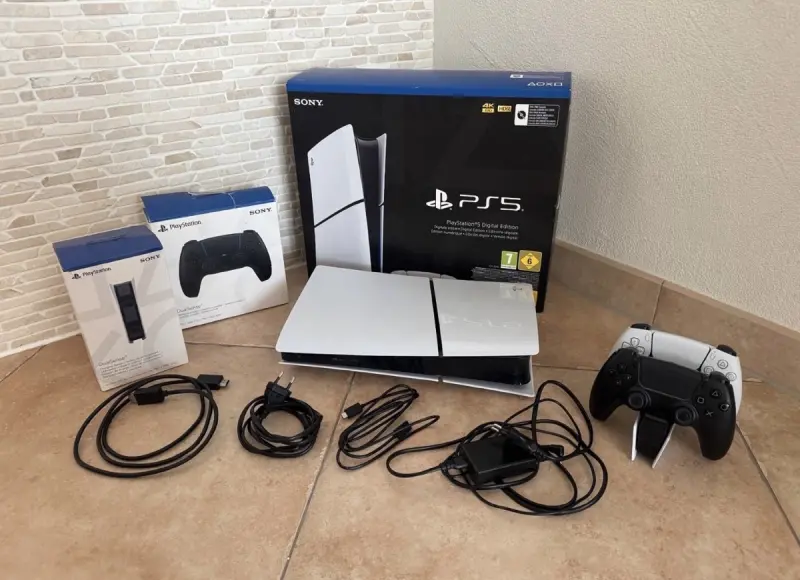 PS5 slim digital edition 1tb mit Zubehör OVP