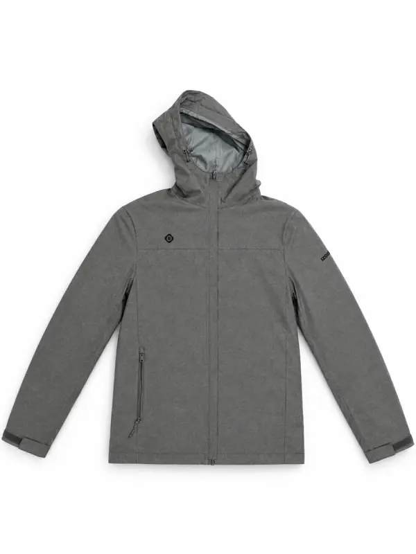 Veste Imperméable IZAS Grise Capuche - Homme Taille M/L