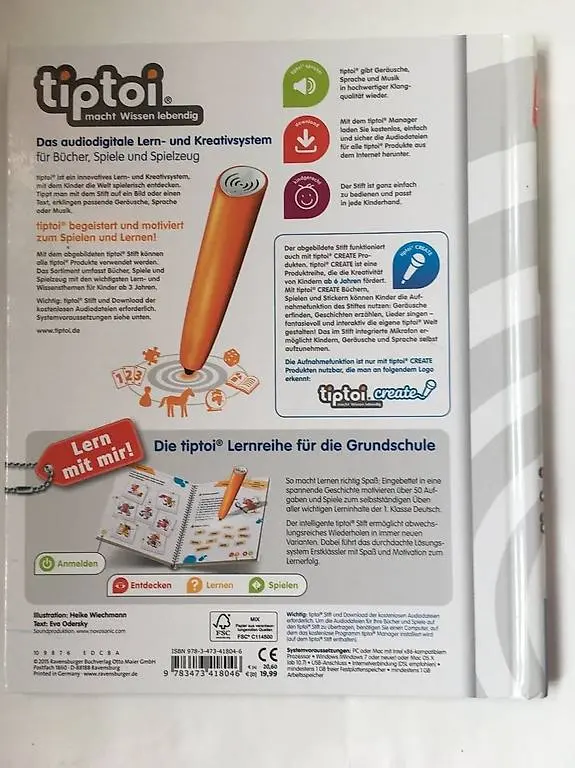 tiptoi Bücher: Die Welt der Musik & Deutsch 1. Klasse