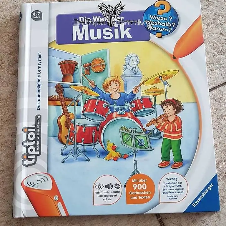 tiptoi Bücher: Die Welt der Musik & Deutsch 1. Klasse