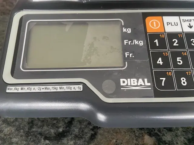 Preisrechnungswaage Dibal G-325, geeicht