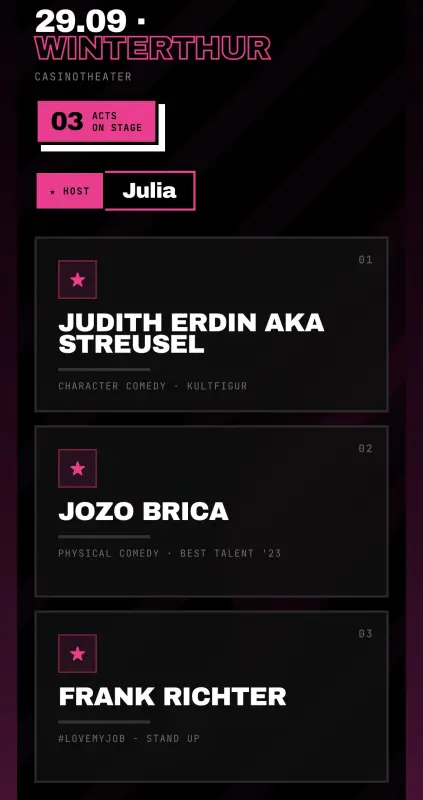 Tickets für Comedianshow ”Häsch nid gseit“