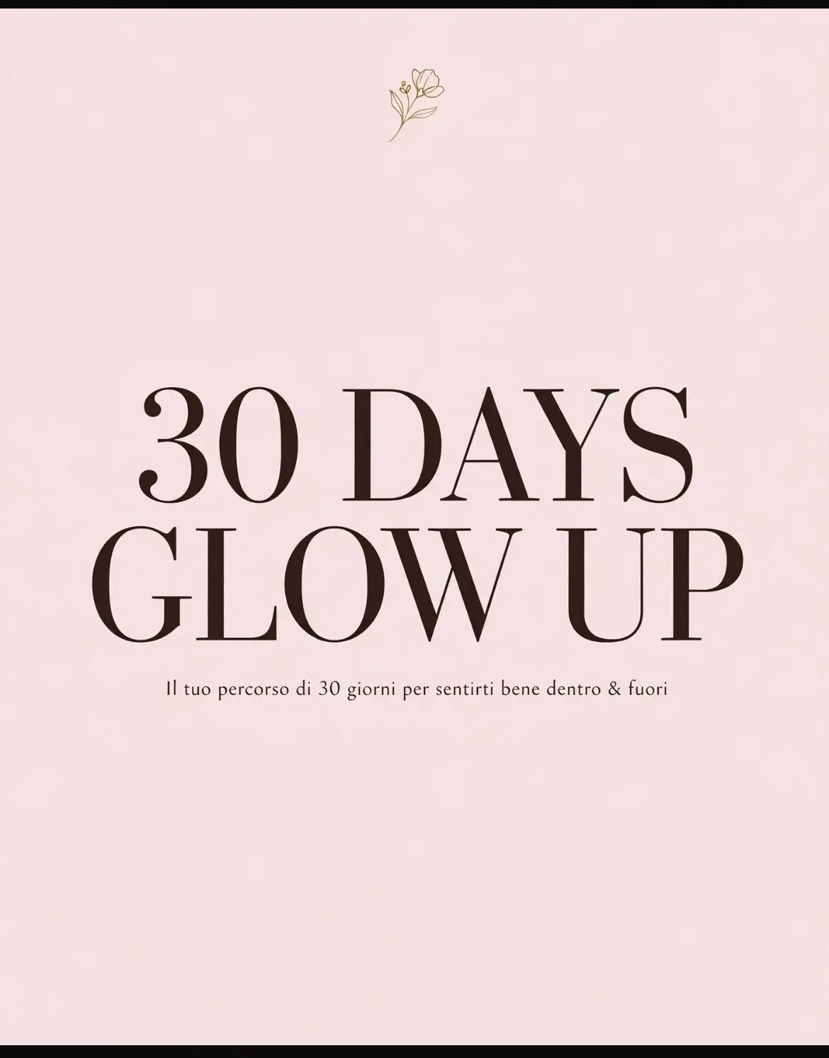 Scheda Glow Up per donna in 30 giorni