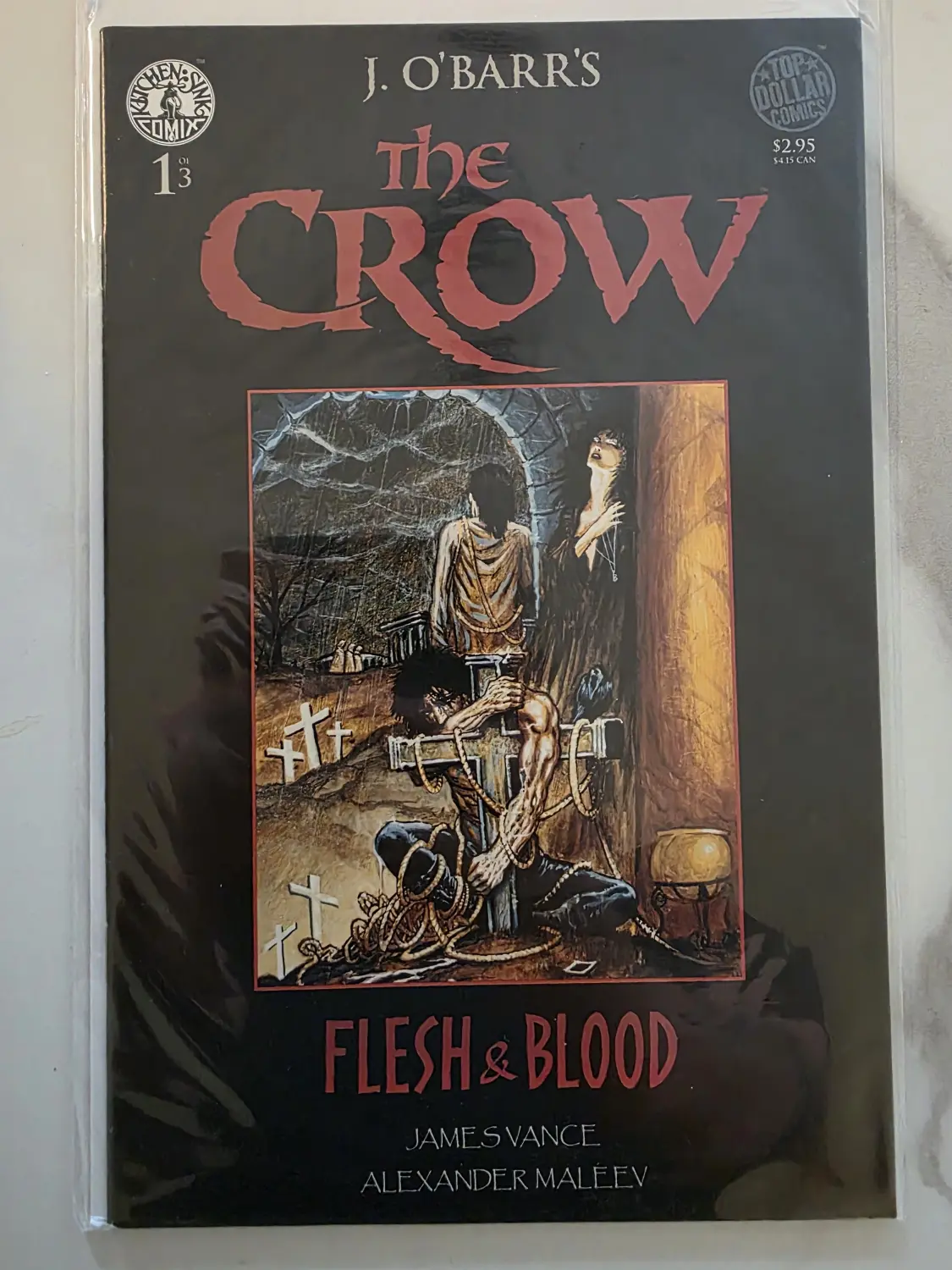 The Crow: Flesh & Blood #1–3 Complete Set — Kitchen Sink 1996