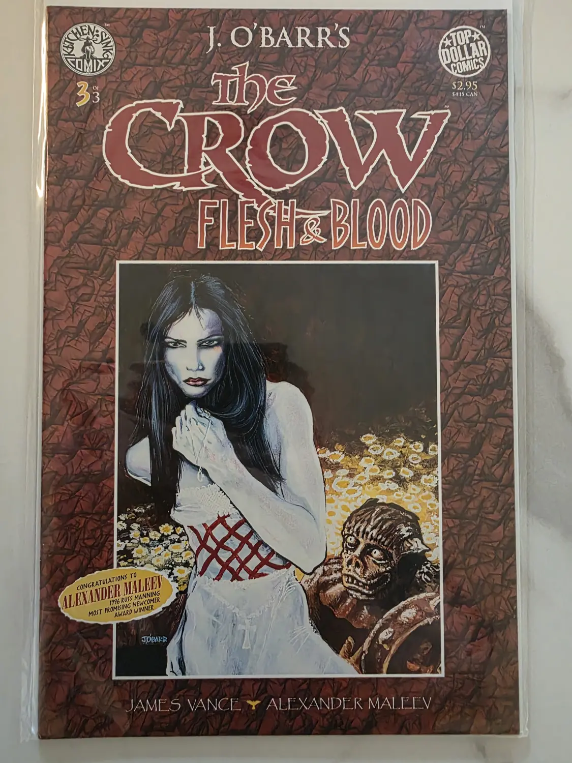 The Crow: Flesh & Blood #1–3 Complete Set — Kitchen Sink 1996