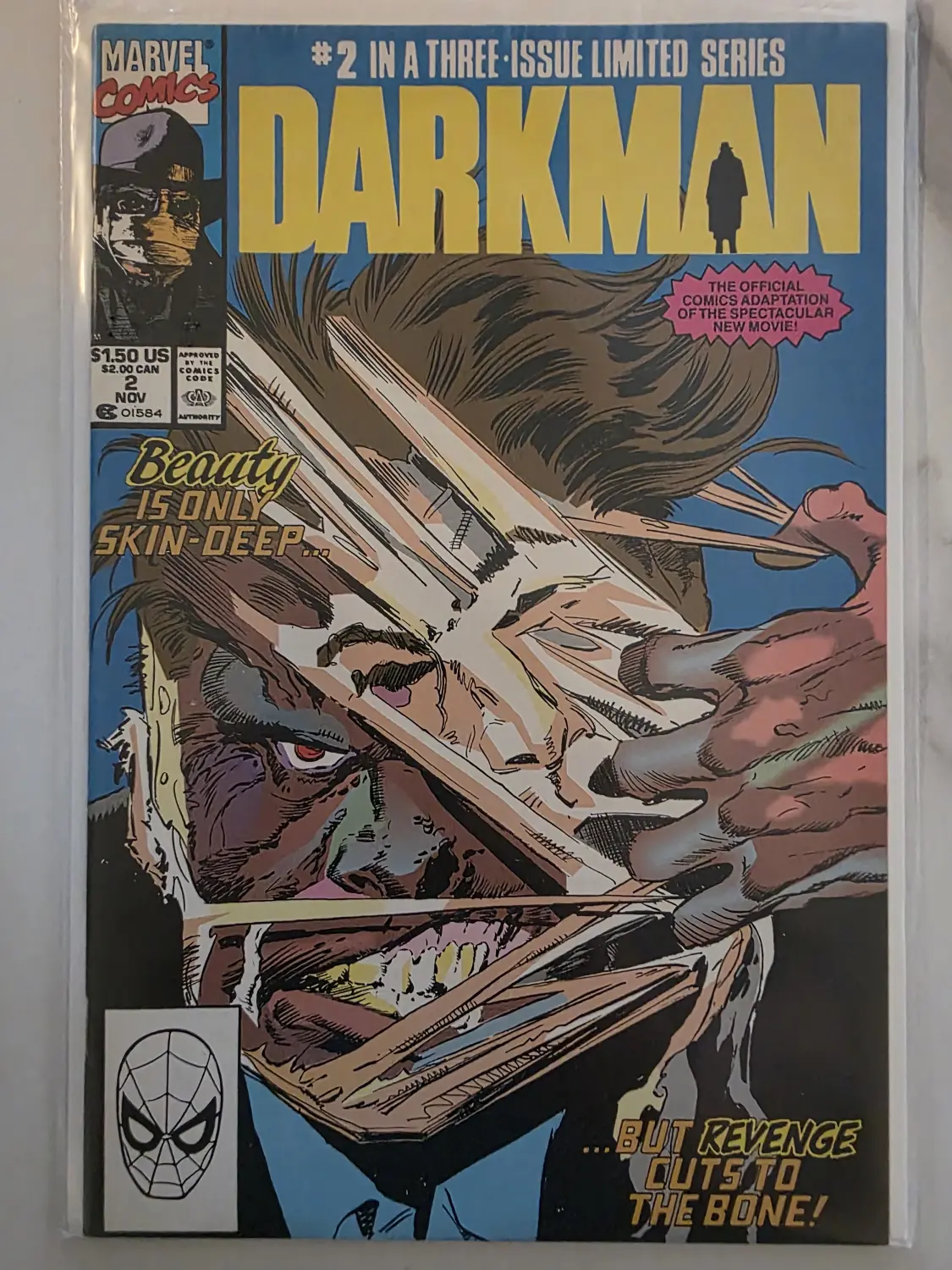 Darkman #1–3 Complete Set — Marvel 1990 Direct Editions