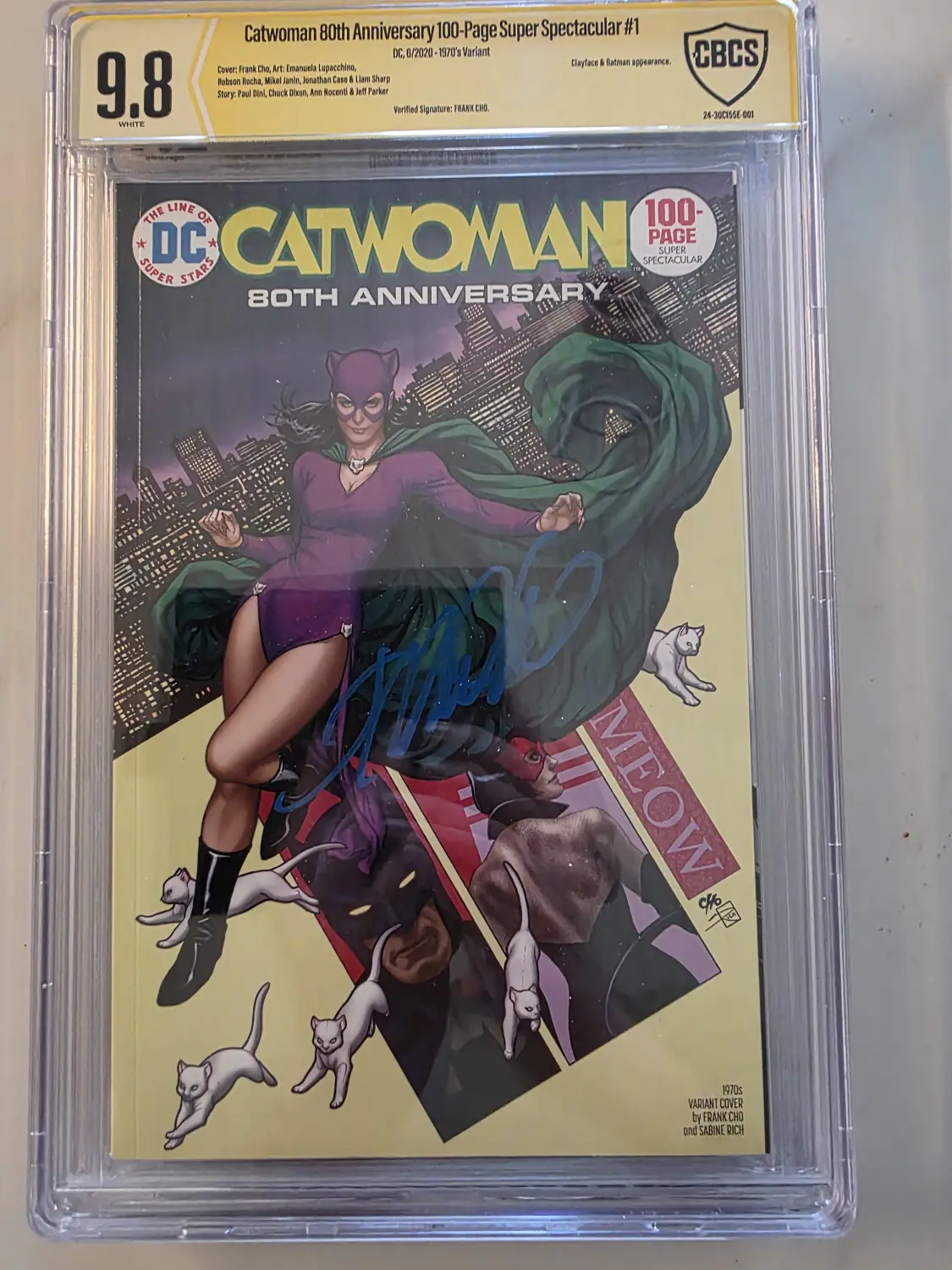 Catwoman 80th Anniversary #1 CBCS 9.8 — Frank Cho Signed — 1970s Variant