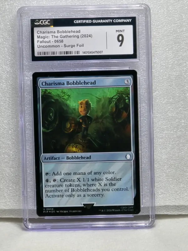 CGC 9 Charisma Bobblehead Surge Foil – MTG Fallout 2024