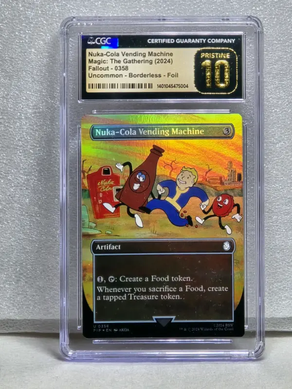 CGC Pristine 10 Nuka-Cola Vending Machine Borderless Foil – MTG Fallout 2024