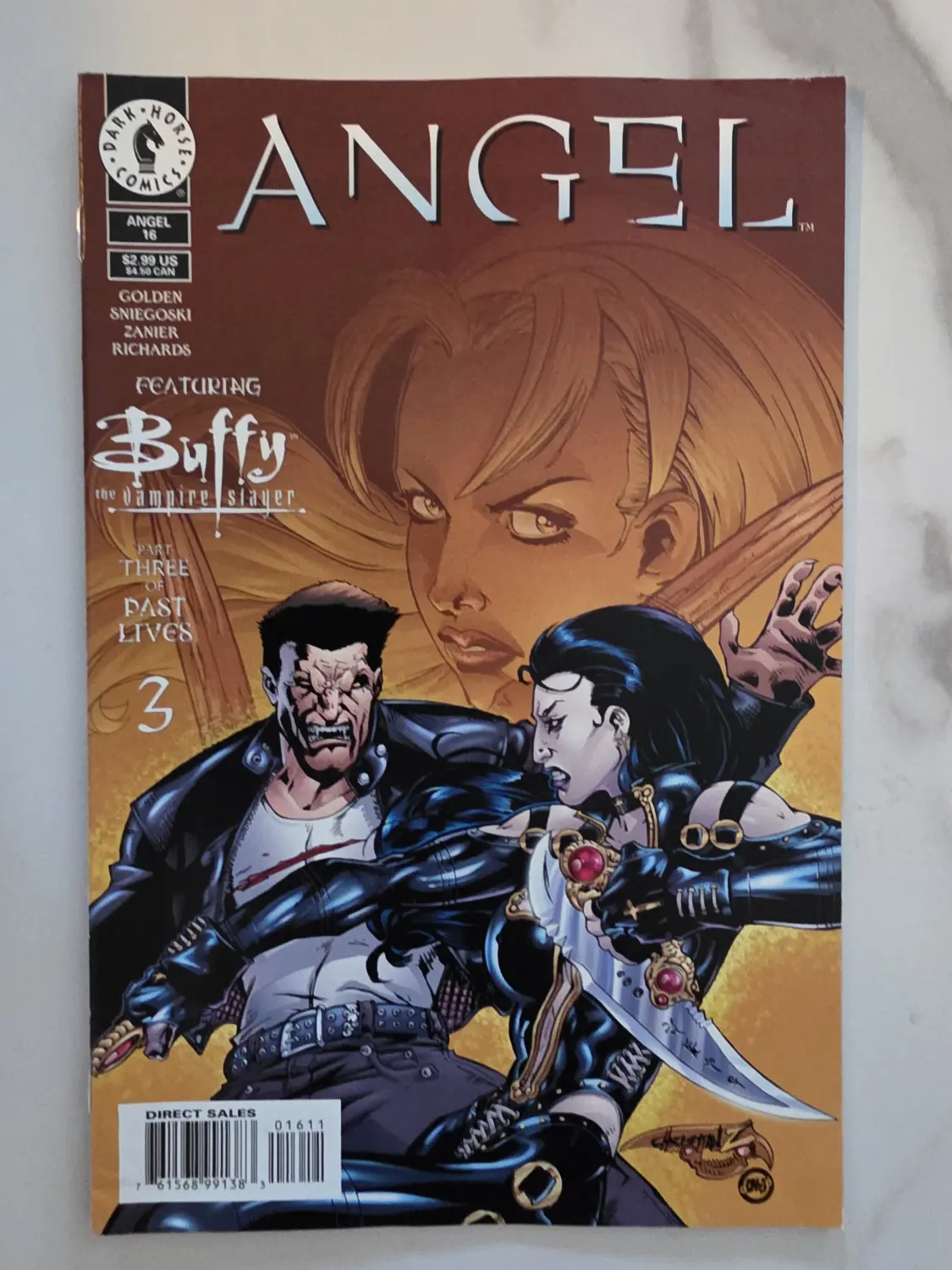 Angel Comic Lot — #4 David Boreanaz Photo Cover + #16 Featuring Buffy