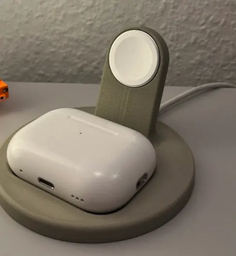 Caricatore Apple Watch con supporto AirPods